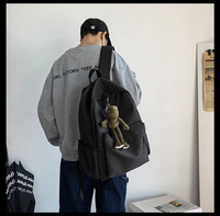 Sac à dos Oxford unisexe grand format - Sac de style coréen tout-en-un pour les trajets sur le campus et les courts séjours - Sac à dos durable pour ordinateur portable 36-59L