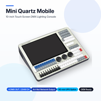 Consola de Iluminación DMX Móvil Mini Quartz con Pantalla Táctil de 10 Pulgadas, 4 Salidas DMX, Controlador de Luces Art-Net I5/i7