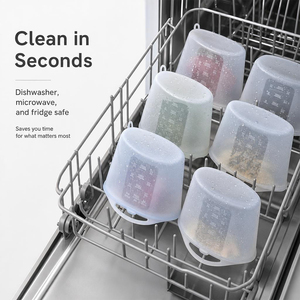 Stand up Silicone Storage <b>Bags</b> with Measurement Marks <b>Reusable</b> Pouch for <b>Freezer</b> Fridge Meal Prep Lunch Fruits Vegetables 2000ml - Product Image 5