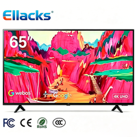 TV Pintar Layar Besar Tanpa Bingkai 65 Inci 4K Slim UHD Ultra-tipis LCD LED HDR10 QLED WIFI dengan Android Google Webos