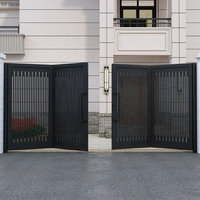 Portails pliants métalliques, portail cantilever, portail automatique en aluminium, portail pliant pour allée, portail pliant pour villa