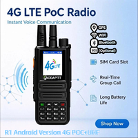 Radio bidirectionnelle 4G GaodaPTT R1 longue portée Gxin POC, double mode analogique UHF, GPS, WIFI, SOS, interphone cellulaire mondial