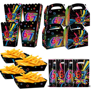 Kit <span class=keywords><strong>de</strong></span> Suministros para Fiesta <span class=keywords><strong>de</strong></span> Helados 67 Piezas, Cajas <span class=keywords><strong>de</strong></span> Regalo con Diseño <span class=keywords><strong>de</strong></span> Meme <span class=keywords><strong>de</strong></span> Béisbol, Contenedores para Papas Fritas, Cajas para Dulces, Póster, Notas Adhesivas, Bloc <span class=keywords><strong>de</strong></span> Notas, Regalo - Product Image 3