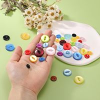 12 Botones de Resina de Ojo de Pez de 32L y 20mm, Azul Claro, con Borde Plateado, Ecológicos, para Costura y Manualidades, Repuesto para Prendas DIY