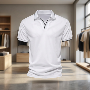 เสื้อยืดคอปกแขนสั้นผู้ชายผ้าฝ้าย - Product Image 2