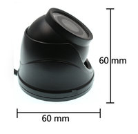 Cámara domo compacta OEM ODM IP68 para vehículos con imagen de 720P, lente de 2.8mm y carcasa de 60mm para sistemas de flotas comerciales
