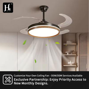 Lustre LED moderne de 42 pouces avec télécommande intelligente, salon, salle à manger, ventilateur de plafond nordique, moteur ABS DC - Product Image 6