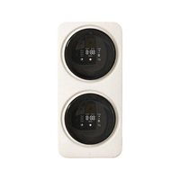 Lavadora de pared doméstica de doble tambor con motor sin escobillas y temperatura ajustable para ropa interior, máquina de lavado y secado.