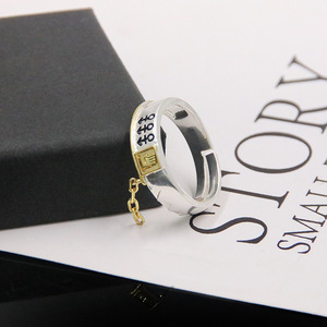 <span class=keywords><strong>Kujo</strong></span> <span class=keywords><strong>jotaro</strong></span> giorno Giovanna unisex แหวนผู้ชายปรับกำลังไฟได้แหวนคู่อะนิเมะแฟชั่น - Product Image 3