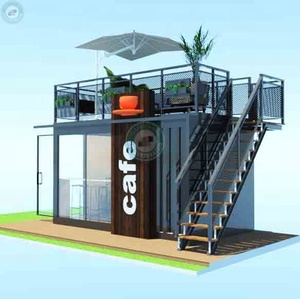 Cafetería en Contenedor de 20 pies, Pequeña Cafetería con Terraza y Escalera, Tienda de Comida Rápida y Cerveza con Mesas en <span class=keywords><strong>Colombia</strong></span> - Product Image 3
