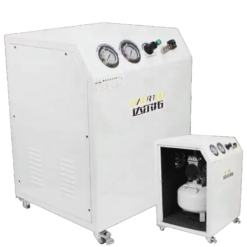 Im Lặng Dầu Miễn Phí 220V Nhỏ Máy Nén Khí 500 Lít Mini Oilless Máy Nén Khí Cho Sơn