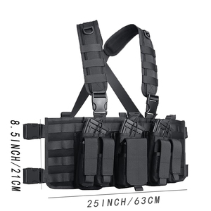 Gilet d'entraînement en plein air pour la poitrine Système de copains Gilet multifonctionnel MOLLE à dégagement rapide-pour la randonnée, l'entraînement au camping - Product Image 3