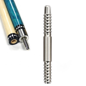 Joints de queue de <span class=keywords><strong>billard</strong></span> en acier inoxydable de haute qualité 3/8x8, argent/or, 89 mm, portables, <span class=keywords><strong>accessoires</strong></span> de <span class=keywords><strong>billard</strong></span> et de snooker - Product Image 1