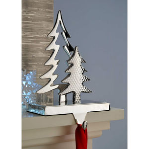 <b>Christmas</b> Double <b>Tree</b> Stocking <b>Holder</b> for Living Room Decor Best Seller Hot Selling Aluminium - Product Image 2
