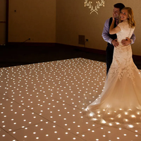Sailwin 60X120CM DJ scène acrylique sol LED étoilé scintillant blanc étoilé piste de danse pour désherbage décoration barre d'événement