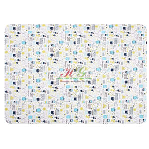 Textiles de maison, linge de table en PVC de grande qualité, housse de table décorative imperméable avec motif de service à thé bleu - Product Image 4