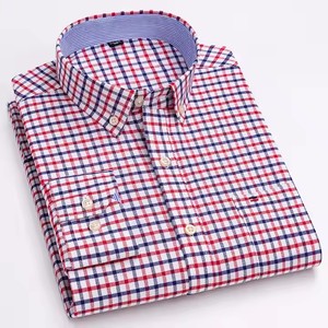 Chemises de Coton à Carreaux pour Hommes en Gros, 62 Couleurs, Tailles 38-47, Chemises Habillées Rayées, Col Rabattu, Coupe Droite, <span class=keywords><strong>Chemise</strong></span> Formelle - Product Image 2