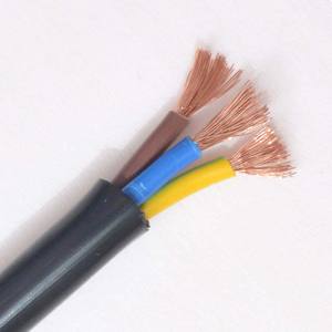 Câble souple RVV en cuivre toronné à 2, 3 ou <span class=keywords><strong>5</strong></span> conducteurs, 220V, pour applications industrielles, câbles de commande et d'alimentation plats, 1,<span class=keywords><strong>5</strong></span>/2,<span class=keywords><strong>5</strong></span>/4mm, PVC - Product Image 1