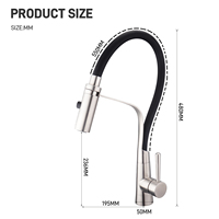 Robinet de cuisine TOPWAY en silicone flexible à deux fonctions, avec douchette intégrée – Offre spéciale