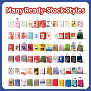 Sacs en papier kraft personnalisés pour le <span class=keywords><strong>pain</strong></span>, les pâtisseries et les commandes à emporter <span class=keywords><strong>de</strong></span> boulangerie, avec logo <span class=keywords><strong>de</strong></span> restaurant et poignée <span class=keywords><strong>de</strong></span> transport - Product Image 4
