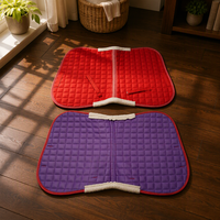 Tapis de Selle d'Équitation Écologique de Haute Qualité en Polycoton avec Logo Personnalisé, Durable, Respirant et à Séchage Rapide pour Chevaux