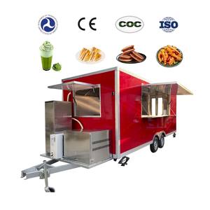 2025 Low Price Philippines Best-selling Popular Vending Luxury Type <b>Wheels</b> Mobile Fast Food Truck Mobile Food Trailer - Product Image 6