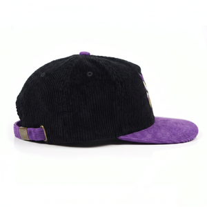 Gorras Deportivas Personalizadas OEM con Logotipo Bordado en 2 Tonos, 5 Paneles, Estructuradas, de Pana, con Cierre a Presión - Product Image 4
