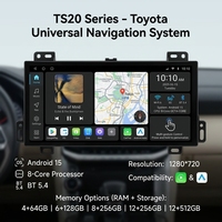 Radio para Auto KZS con Pantalla de 12.3 Pulgadas, GPS, Navegación, Reproductor Multimedia de DVD para Toyota Camry, Reproductor de DVD para Auto, Venta al Por Mayor