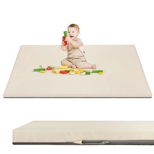Alfombra de Juego para Bebés de Espuma Suave, 1.3'' de Grosor, Color Beige, para Gatear en Casa y Juego Sensorial, Unisex - Product Image 1