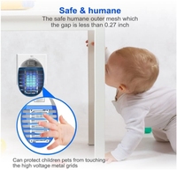 Trampa electrónica para insectos de interior, trampa para mosquitos, moscas de frutas, luz asesina para sala de estar, hogar, cocina, habitación de bebé, luz para insectos