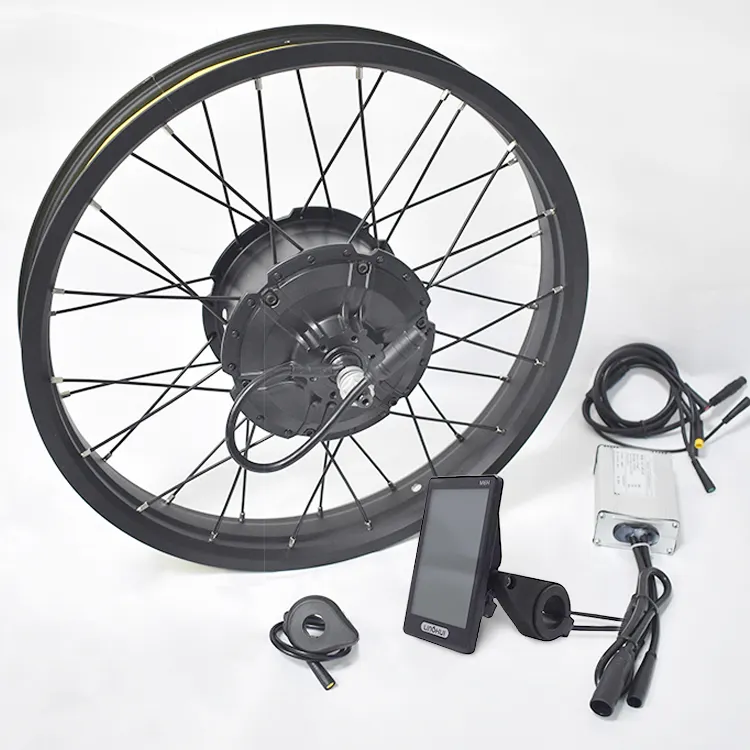 Ebike chuyển đổi Kit 48V ổ đĩa phía sau ROTARY Hub động cơ bánh xe thiết lập cho 20 ''26'' Xe đạp điện chuyển đổi Bộ dụng cụ