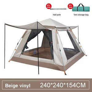 Tente de camping automatique pliable pour grande famille, imperméable et coupe-vent, pour la randonnée en plein air, en Oxford 210D - Product Image 2