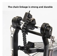 Pédale de grosse caisse monopédale Jinbao P-6C en alliage de zinc, accessoire d'instrument de musique