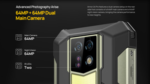 สมาร์ทโฟน Ulefone Armor 24Pro รุ่นทนทาน 12GB 256GB หน้าจอ 6.78 นิ้ว กล้อง 64MP กันน้ำ กันกระแทก NFC แบตเตอรี่ 22000mAh ระบบปฏิบัติการ Android 16 - Product Image 4