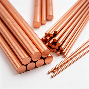 ผู้ผลิตจีน เส้นทองแดงกลม T2 สีแดง ขนาดเส้นผ่านศูนย์กลาง 5-120 มม. ทองแดงรีดร้อน สำหรับวัตถุดิบหม้อแปลงและบัสบาร์ - Product Image 1