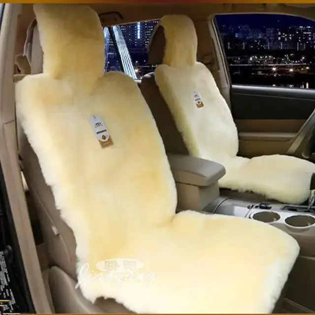 Shorn wool car seat cover fur sheepskin auto seat covers soft seat cushion for car