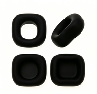 Embouts d'écouteurs en silicone personnalisés, joints en silicone pour casques, coussinets anti-bruit en silicone, anneaux d'oreille carrés en silicone