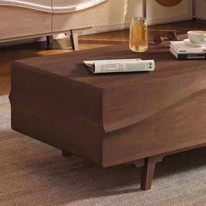 Mueble de <span class=keywords><strong>TV</strong></span> Moderno de Madera Sólida, Estilo Lujoso, Combinado con Mesa de Centro, Mueble de Salón para Villa - Product Image 5