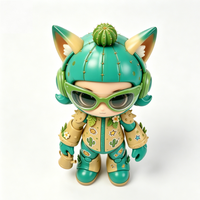 Figurine articulée personnalisée OEM en forme de chat cactus avec emballage sur mesure – Service de personnalisation direct usine en Chine