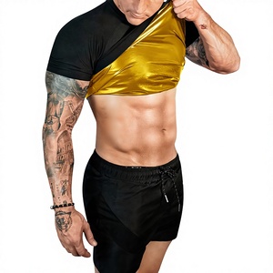 T-shirt de compression haute performance et durable pour homme - Sous-vêtement de sport à taille élastique pour usage domestique, manches courtes - Product Image 3