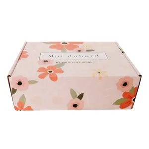 Pink Shipping Mailer Boxes Corrugated Shipping Box Printed Gift Clothing Box Packaging Custom
