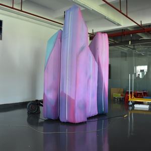 KeepFuns Formation géante gonflable personnalisée en forme <span class=keywords><strong>de</strong></span> <span class=keywords><strong>roche</strong></span> <span class=keywords><strong>de</strong></span> <span class=keywords><strong>cristal</strong></span> - Accessoire gonflable à thème pour fêtes, décor <span class=keywords><strong>de</strong></span> scène et événements - Product Image 5