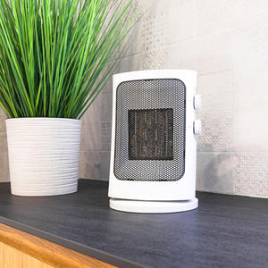 Stufa verticale oscillante 1000-1500W grigia, ideale per riscaldare piccoli spazi e migliorare il comfort in inverno. - Product Image 2