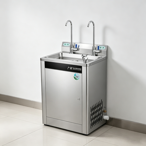 Fabricant de distributeurs d'eau pour hôtels et foyers - Unité autonome en acier inoxydable avec sortie instantanée d'eau chaude et froide Q - Product Image 1