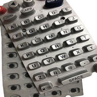Bon prix claviers de commande de clavier en caoutchouc de silicone personnalisés sculpture au laser personnalisée clavier et claviers en silicone contrôle