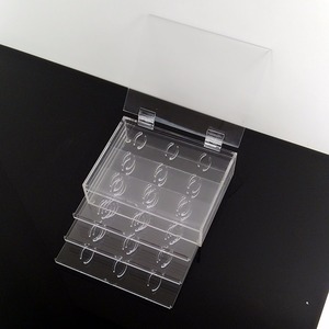 Cajas de contenedor de maquillaje de 4 capas de pestañas de la Organizacion de escritorio de almacenamiento de plástico transpar - Product Image 5