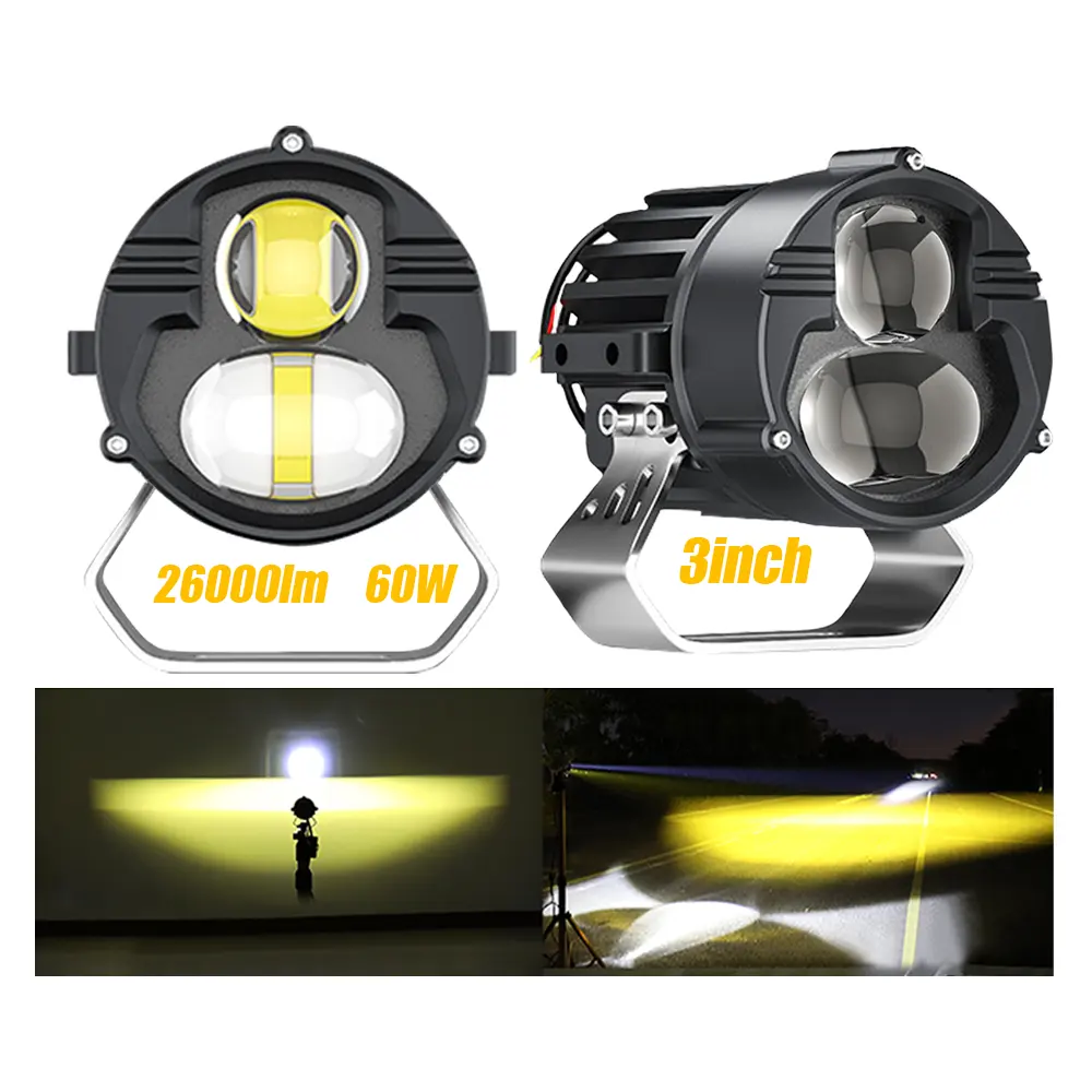 U30 led projector lens light high power 3000K 6000K Bi-LED Motorcycle headlight 26000LMcar headlights Hi Lo Beam led lens Light