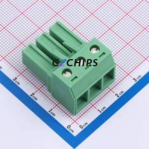 1804917 Plug-in Terminal Block Connector ( Pitch: 7.62mm )( Color: Green )( Total PIN Count: 3P )( Number of Rows: 1 ) - Product Image 1