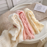 Chaussettes de nuit douces et chaudes en polaire cireuse, torsadées, en acrylique australien épais, mi-mollet, couleur bonbon, pour femme