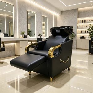 Fauteuil de lavage professionnel pour salon de coiffure avec bac intégré - Product Image 1